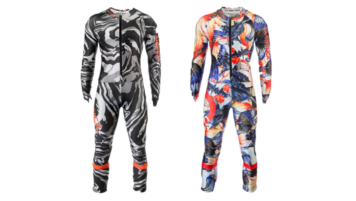 The 2018 Arctica Marble and Goldfish GS Suits are available for pre-order now.
