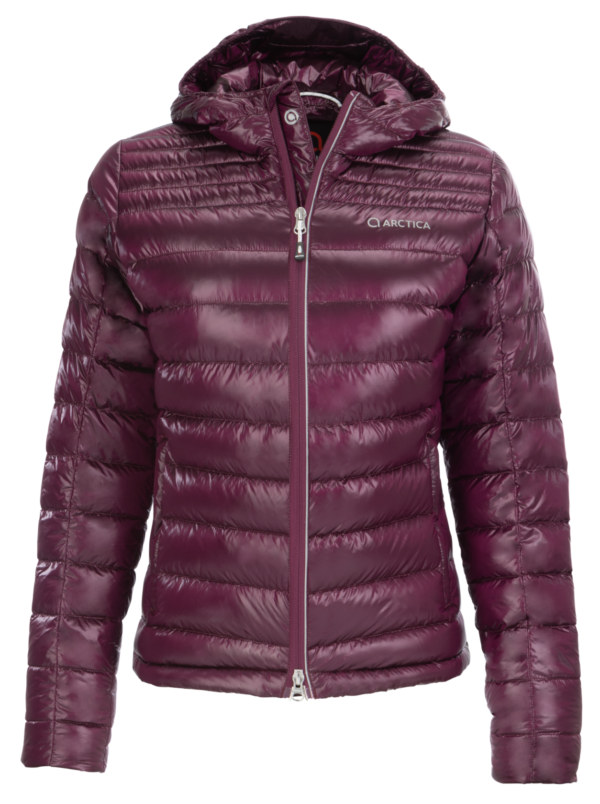 Women's Jewel Featherlyte Down PackHoodie on Arctica
