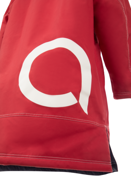A Team Warm Up Coat Red Logo