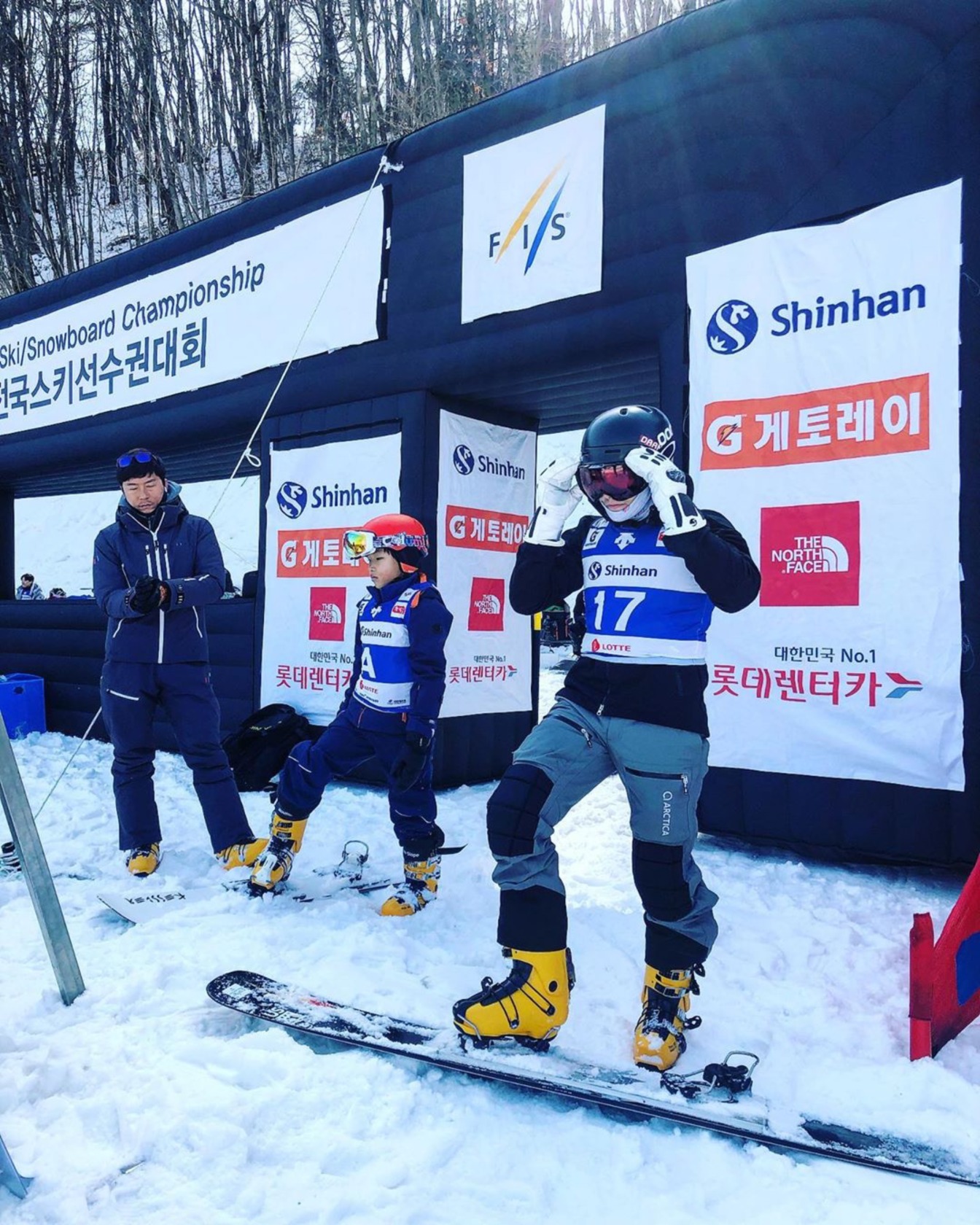 Myles Silverman competing at Phoenix Snow Park in Pyeongchang South Korea