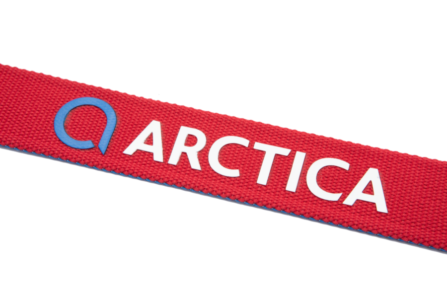 GW296 Arctica Reversible Belt royal red - logo