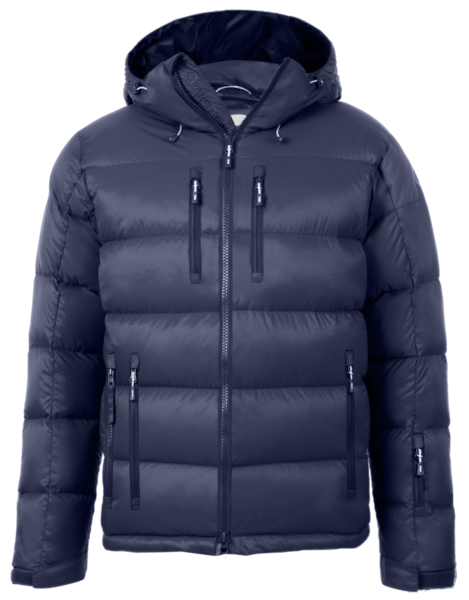Mens Classic Down Packet 2.0 Ski Jacket Midnight Front