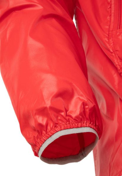 Adult Flyweight Packable Windbreaker Red Sleeve