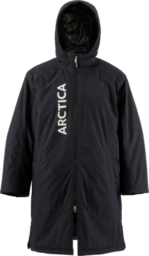 A Team Warm Up Coat Black Front