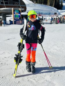 Ali Ski Race in Arctica Pinnacle Suit