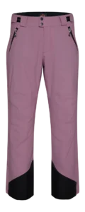 Front view of the Arctica Side Zip Ski Pants 2.0 in Quartz with zip hand pockets and black scuff guards.
