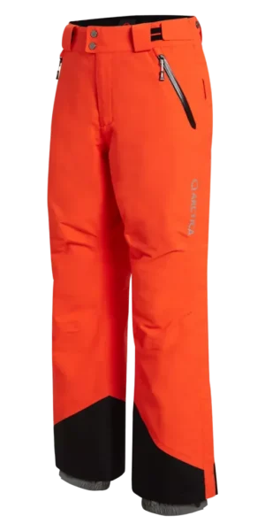 Angled front view of the Arctica Adult Side Zip Pants 2.0 in Volcano with the side zips closed.
