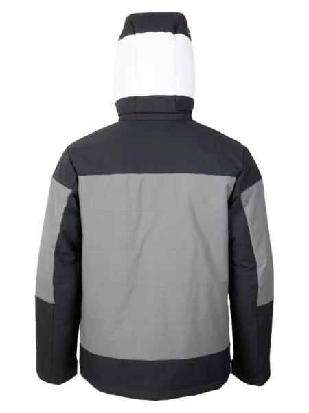 Back view of the Arctica Adult Sonic Ski Jacket in Black with the hood up.