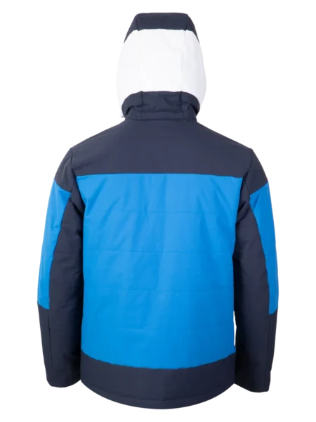 Back view of the Arctica Adult Sonic Ski Jacket in Midnight with the hood up.