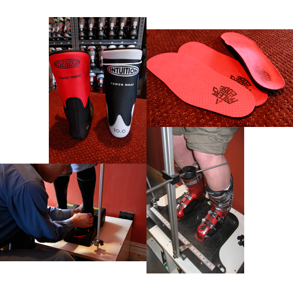 Custom boot fitting is the specialty at the race ski shop in Breckenridge, A Racer's Edge.