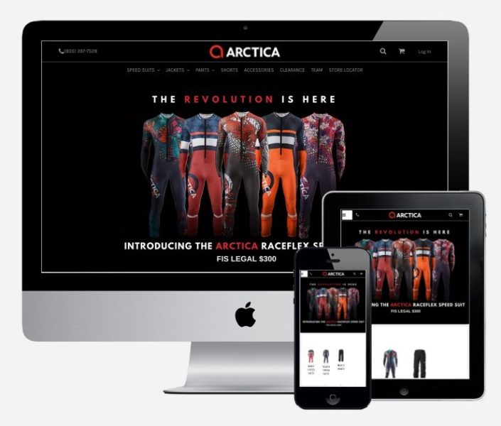 Arctica's new website design is responsive and mobile friendly.