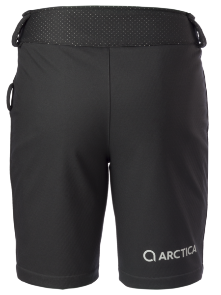 Black Kat Stretch Shorts Back