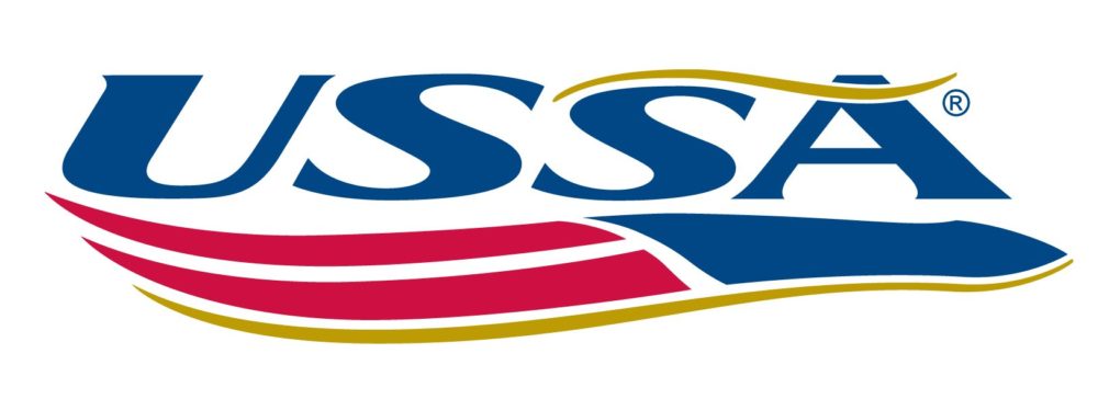 USSA logo. USSA Rules apply to ski racing in the USA.