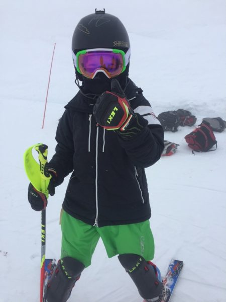 Young skier in Arctica jacket photo